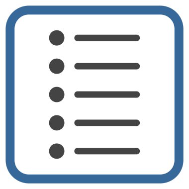 Öğeleri vektör simgesi bir çerçeve içinde