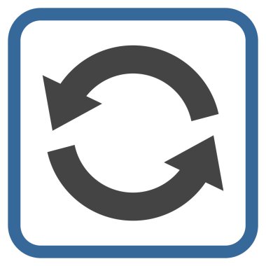 Vektör simgesi bir çerçeve içinde yenileme