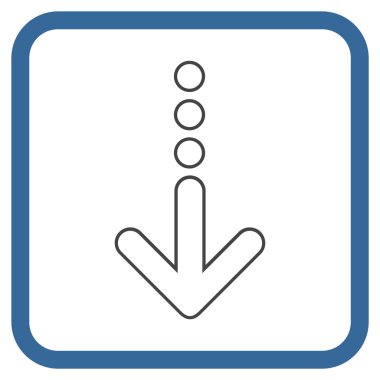 Vektör simgesi bir çerçeve içinde gönderin