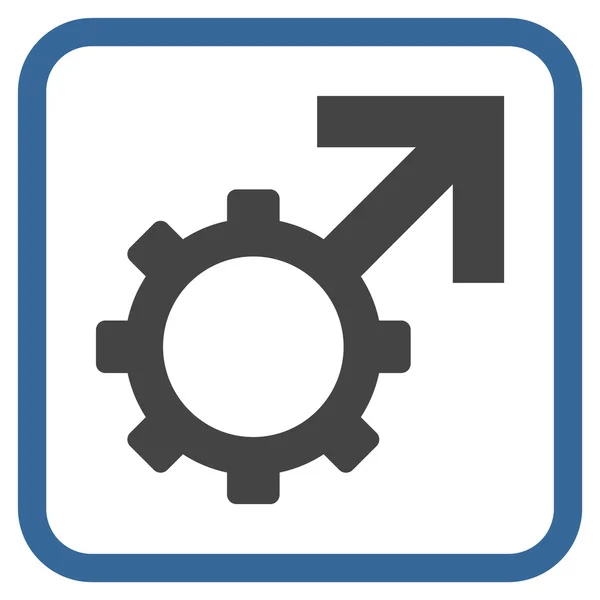 Tekniska potensen vektor ikonen i en ram — Stock vektor