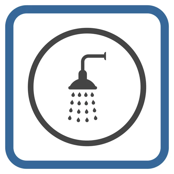 Shower Vector Icon In a Frame — Stockvector