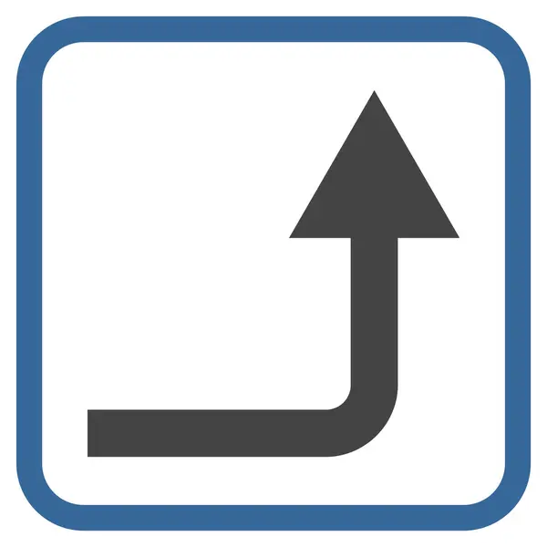 Vektor-Icon in einem Rahmen vorwärts drehen — Stockvektor
