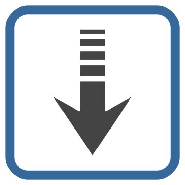 Vektör simgesi bir çerçeve içinde gönderin