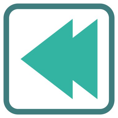 Sol vektör simgesi bir çerçeve içinde hareket