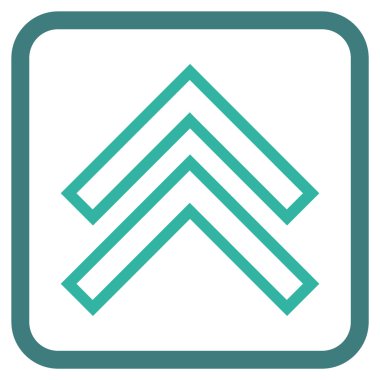 Vektör simgesi bir çerçeve içinde yukarı kayması