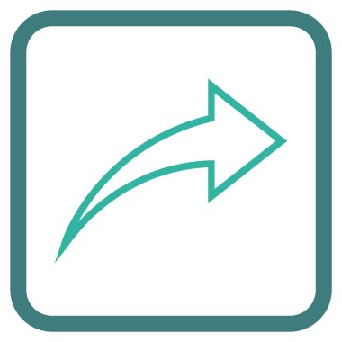 Vektör simgesi bir çerçeve içinde Yinele