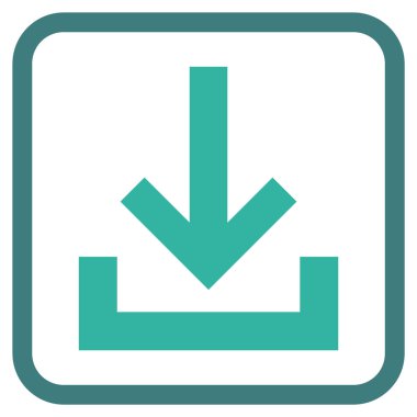 Gelen kutusu vektör simgesi bir çerçeve içinde