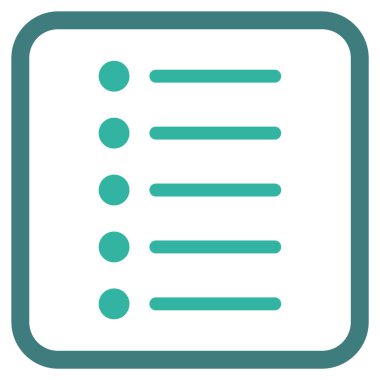 Öğeleri vektör simgesi bir çerçeve içinde