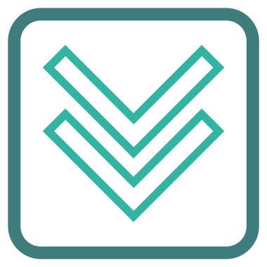 Vektör simgesi bir çerçeve içinde aşağı kaydır