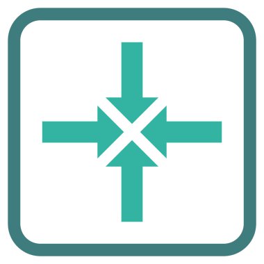 Oklar vektör simgesi bir çerçeve içinde sıkıştırmak