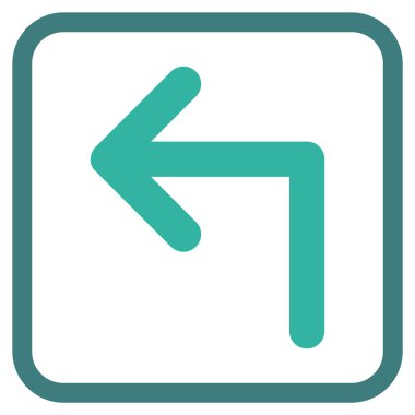 Sol vektör simge bir çerçevede açmak