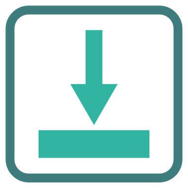 Alt vektör simgesi bir çerçeve içinde hareket