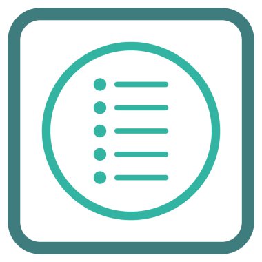 Öğeleri vektör simgesi bir çerçeve içinde