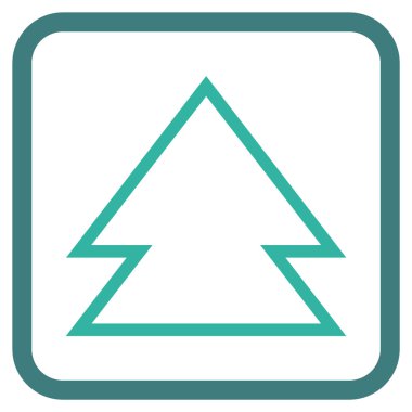 Yön yukarı vektör simgesi bir çerçeve içinde