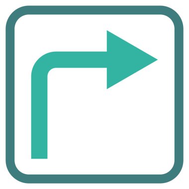 Doğru vektör simge bir çerçevede açmak