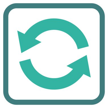 Vektör simgesi bir çerçeve içinde yenileme