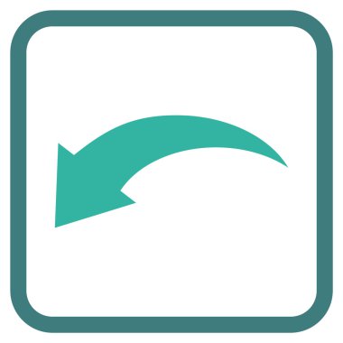 Vektör simgesi bir çerçeve içinde geri al