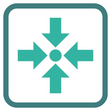 Oklar vektör simgesi bir çerçeve içinde küçültmek