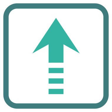 Vektör simgesi bir çerçeve içinde gönder