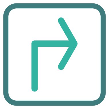 Doğru vektör simge bir çerçevede açmak