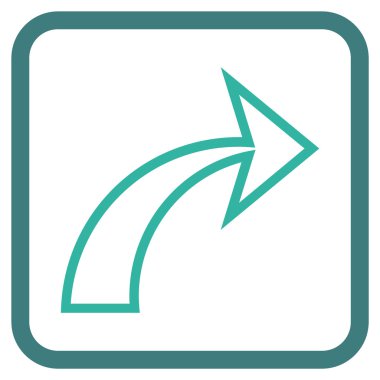 Vektör simgesi bir çerçeve içinde Yinele