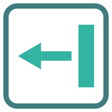 Sol vektör simgesi bir çerçevede çekin