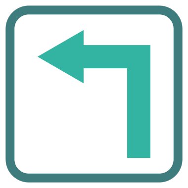 Sol vektör simge bir çerçevede açmak