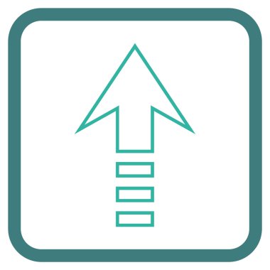 Vektör simgesi bir çerçeve içinde gönder