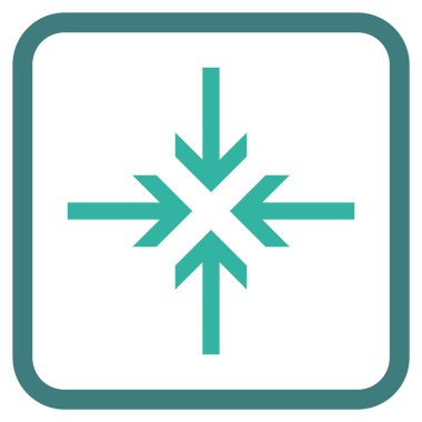 Oklar vektör simgesi bir çerçeve içinde azaltmak