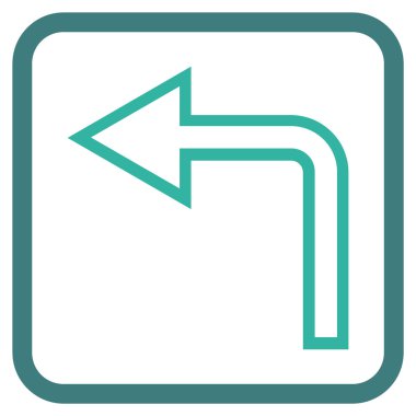 Sol vektör simge bir çerçevede açmak