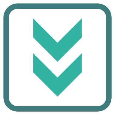 Vektör simgesi bir çerçeve içinde aşağı kaydır