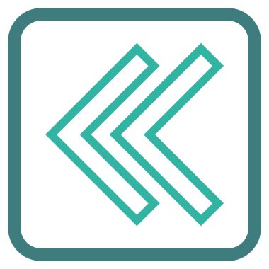 Shift Sol vektör simgesi bir çerçeve içinde