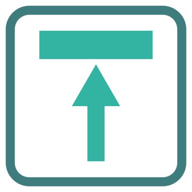 Top vektör simgesi bir çerçeve içinde hareket