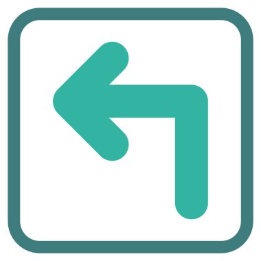 Sol vektör simge bir çerçevede açmak