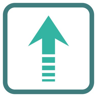 Vektör simgesi bir çerçeve içinde gönder