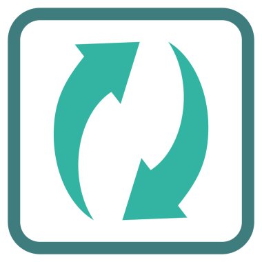 Vektör simgesi bir çerçeve içinde yenileme