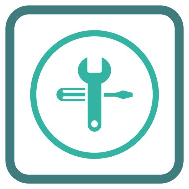 Vektör simgesi bir çerçeve içinde ayarlama