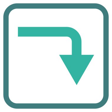 Vektör simgesi bir çerçeve içinde geri çevirmek