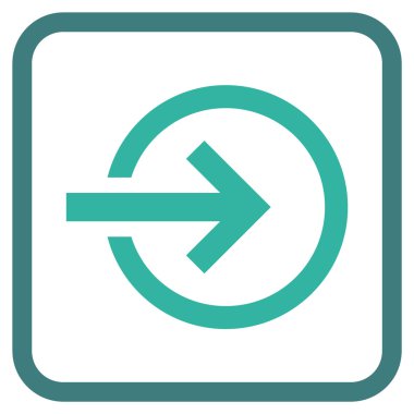 Alma vektör simgesi bir çerçeve içinde