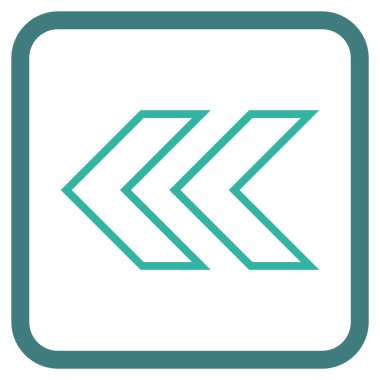 Shift Sol vektör simgesi bir çerçeve içinde