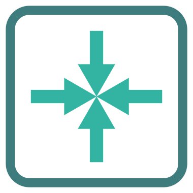 Oklar vektör simgesi bir çerçeve içinde sıkıştırmak