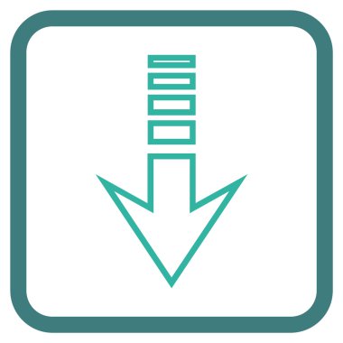 Vektör simgesi bir çerçeve içinde gönderin