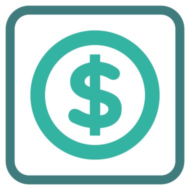 Finans vektör simgesi bir çerçeve içinde