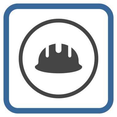 Oluşturucu işçisi vektör simgesi bir çerçeve içinde