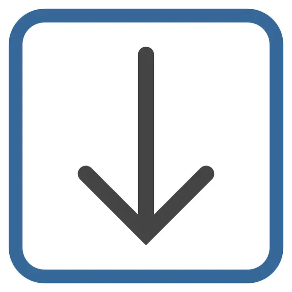 Стрелка вниз векторная икона — стоковый вектор
