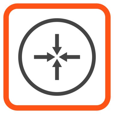 Etkisi oklar bir çerçeve içinde simge vektör