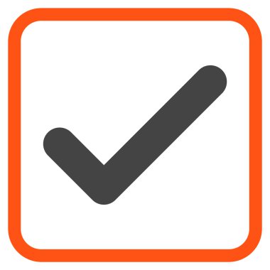 Tamam vektör simgesi bir çerçeve içinde