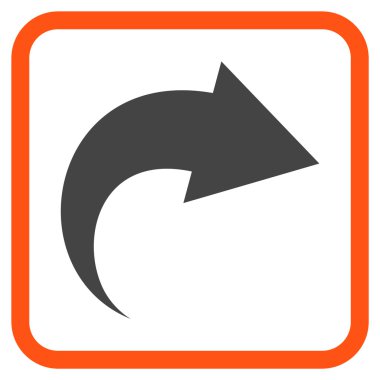 Vektör simgesi bir çerçeve içinde Yinele