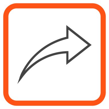 Vektör simgesi bir çerçeve içinde Yinele