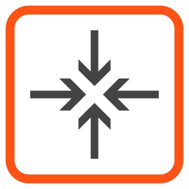 Oklar vektör simgesi bir çerçeve içinde azaltmak